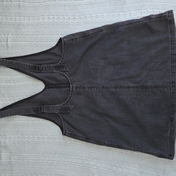 WE THE FREE High Roller Skirtall Large Mineral Black Free People EUC - Picture 7 of 9